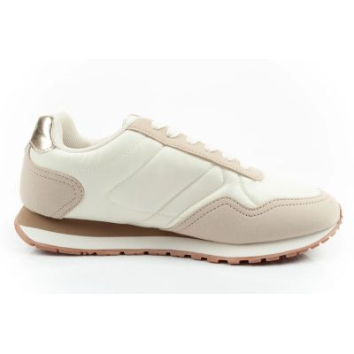 4. U.S Polo Assn buty sportowe sneakersy damskie modne wygodne ecru