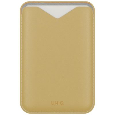 Magnetyczny portfel UNIQ Lyden Evo na telefon - żółty
