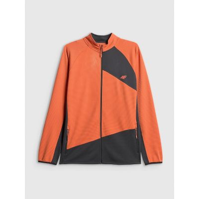 7. Bluza trekkingowa regular bez kaptura męska 4F 4FRSS26TFSWM0984-70S