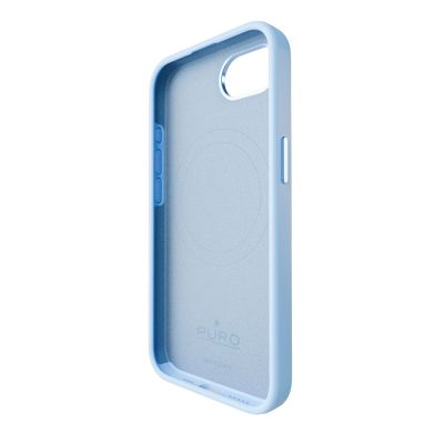 5. Etui silikonowe Puro Icon Mag Pro MagSafe do iPhone 16e/17e - niebieskie