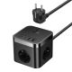 Listwa zasilająca Baseus PowerCombo 3AC+2U+2C 30W EU (1,5m; czarny)