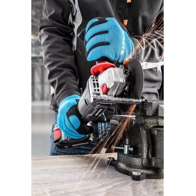 6. Szlifierka kątowa akumulatorowa Energy+ 18V, Li-Ion, tarcza 115 x 22.2 mm, bez akumulatora