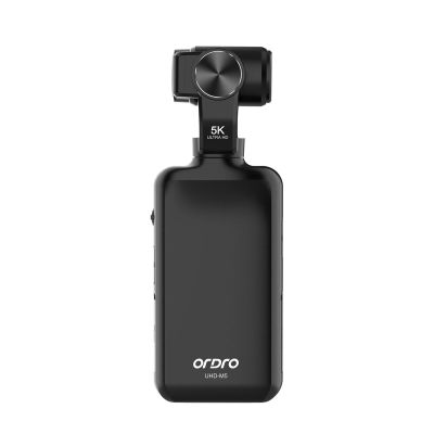 5. Kamera Ordro Pocket M5 z 3-osiowym gimbalem, 5K, do vlogowania i YouTube – czarna