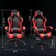 Extralink Gaming | Fotel gamingowy | biurowy, obrotowy, kubełkowy, czarno-czerwony, G-522
