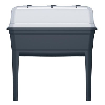 15. SZKLARNIA STOJĄCA ROZSADNIK RESPANA SET ECOLINE 74,6x77,7x36,8CM ANTRACYT