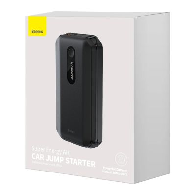 5. Baseus powerbank Power Starter Jump Starter urządzenie rozruchowe booster 10000mAh 12V (1000A / 500A) + kable krokodylki czarny (CGNL020101)