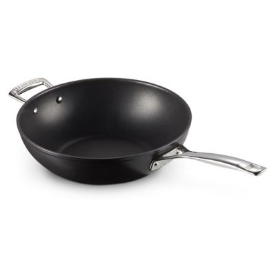 Le Creuset hartowany nieprzywierający Stir-Fry srebrny 30cm