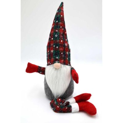 18. SKRZAT DEKORACYJNY 30+20CM KRATA ZIELONA CZERWONA