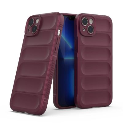 7. Magic Shield Case etui do iPhone 14 Plus elastyczny pancerny pokrowiec burgundowy
