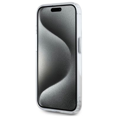 5. Etui Karl Lagerfeld IML Metal Choupette Head MagSafe na iPhone 15 Pro - białe