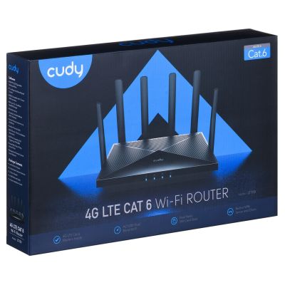 6. Router CUDY LT700_EU LAN Gigabit AC1200 Dual Band Wi-Fi Mesh 4G LTE Cat.6  Dual SIM