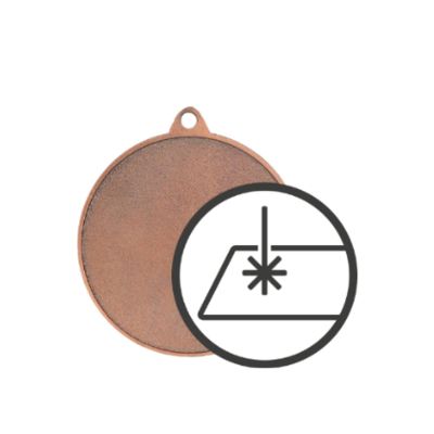 9. Medal metalowy z grawerowaniem na laminacie