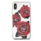 5. Etui Guess Flower Desire Red Rose na iPhone X - przezroczyste