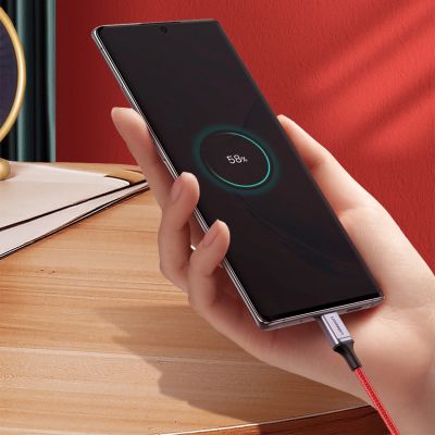 8. Kabel Ugreen US294 USB-C - USB-C 3A 480Mb/s 1m - czerwony