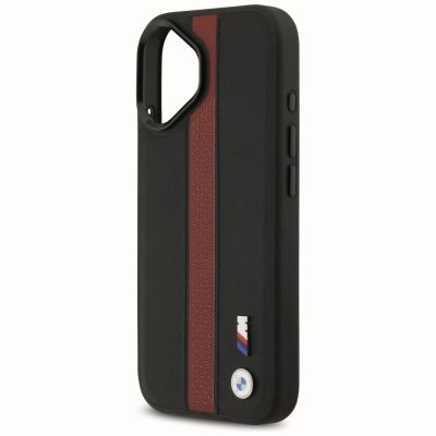 6. Etui BMW M Perforated Stripe Logo MagSafe na iPhone 17 - czerwone