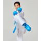 3. Ochraniacze piszczeli i stóp Karate WKF BLUE | MOOTO