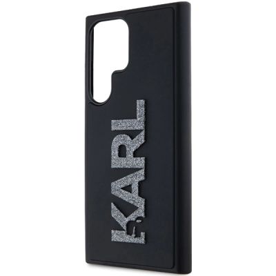 5. Etui Karl Lagerfeld 3D Rubber Glitter Logo na Samsung Galaxy S24 Ultra - czarne