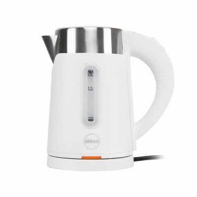 3. ELDOM CZAJNIK BEZPRZEWODOWY 185B TRIPO BIAŁY 1000W 0,8 L, BPA FREE, IZOLOWANY