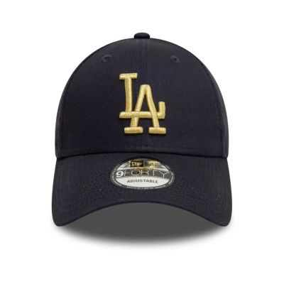 2. Czapka z daszkiem New Era 9FORTY MLB LA Los Angeles Dodgers Metallic Navy Strapback - 60595193