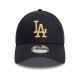 2. Czapka z daszkiem New Era 9FORTY MLB LA Los Angeles Dodgers Metallic Navy Strapback - 60595193