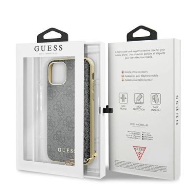 7. Etui Guess 4G Charms Collection na iPhone 11 / Xr - szare