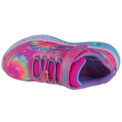 3. Skechers Flutter Heart Lights-Groovy Swirl 303253L-HPLV Różowe 28