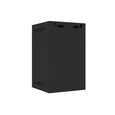 10. LANBERG SZAFA WISZĄCA RACK 10" 9U 280X310 CZARNA, DRZWI METALOWE (FLAT PACK) WF10-2309-00B