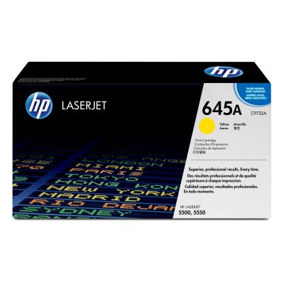 HP 645A oryginalny wkład z żółtym tonerem LaserJet
