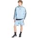 6. Bluza męska adidas Essentials 3-Stripes Fleece Hoodie błękitna KY4170