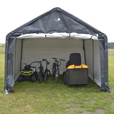 3. PAWILON GARAŻ OGRODOWY 3.50x3.50x2,60M SZARY SASKA GARDEN