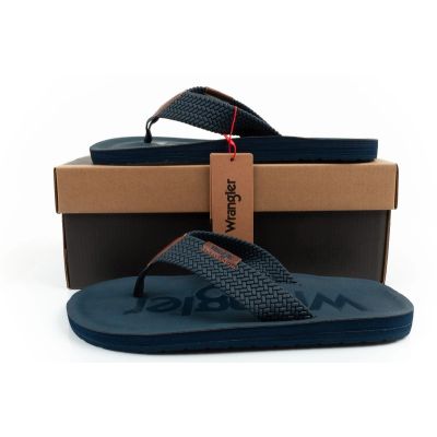 10. Wrangler buty klapki męskie laczki Zane Flipflop granatowe japonki
