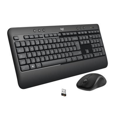 47. Zestaw klawiatura + mysz membranowa Logitech MK540 920-008685 (USB;  kolor czarny; optyczna; 1000 DPI)