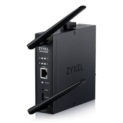 3. Access Point Wi-Fi 7 Zyxel IAP500BE-EU0101F BE5000, Dual Radio 2x2 MU-MIMO, PoE+ (802.3at), Industrial AP, montaż DIN Rail , Standalone/Nebula Cloud Managed