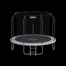 REBEL ACTIVE TRAMPOLINA PRO 8FT/244CM, SIATKA, DRABINKA RBA-8001