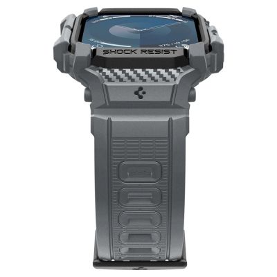5. Etui Spigen Rugged Armor na Apple Watch 10 46 mm - szare
