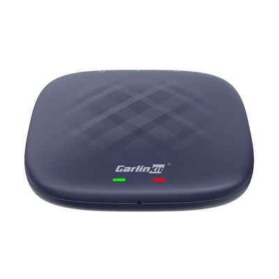 17. CARLINKIT Adapter bezprzewodowy AI Box z Androidem 13 - 8 GB + 128 GB do oryginalnych radioodbiorników samochodowych z CarPlay niebieski