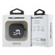 3. Etui Karl Lagerfeld Silicone Karl&Chaupette Head 3D na AirPods 4 - czarne