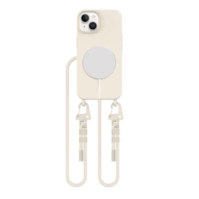 Etui Tech-Protect MagNecklace MagSafe na iPhone 14 - beżowe