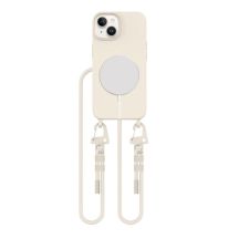 Etui Tech-Protect MagNecklace MagSafe na iPhone 14 - beżowe