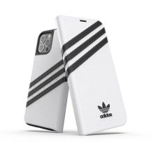 Etui Adidas OR Booklet Case PU na iPhone 12 / 12 Pro 6,1" - biało-czarne