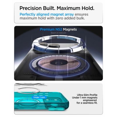 11. Etui Spigen Ultra Hybrid MagSafe na iPhone 18 Pro / 17 Pro - jasnoniebieskie