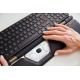 4. Myszka Contour Design RollerMouse Czerwona bezprzewodowa Bluetooth USB Type-C 2800 DPI Srebrny