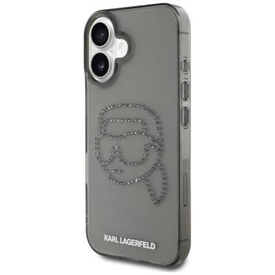 2. Etui Karl Lagerfeld IML Rhinestones Karl Head do iPhone 16 czarny