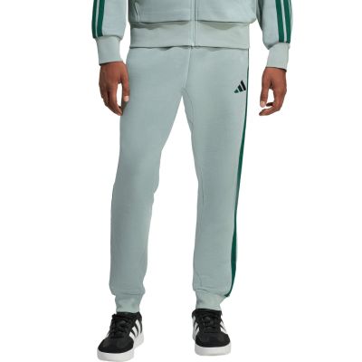 Spodnie męskie adidas Essentials 3-Stripes Fleece miętowe KD4836