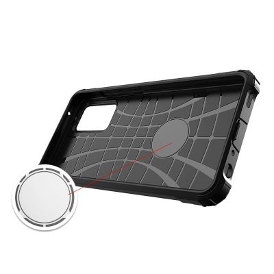 6. Hybrid Armor pancerne hybrydowe etui pokrowiec Samsung Galaxy A72 4G srebrny