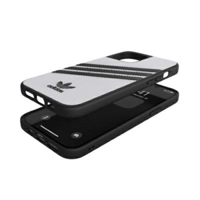 6. Etui Adidas OR Moulded Case PU na iPhone 12 Pro Max - biało-czarne
