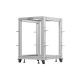 3. Szafa rack LANBERG 19" 15U 600x600-1100 OR01-6115-S regulowana szara