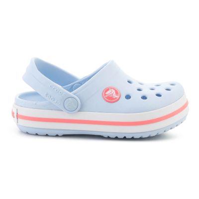 6. CROCS CROCBAND KIDS CLOG T BLUE FROST/GUAVA 207005-4XQ