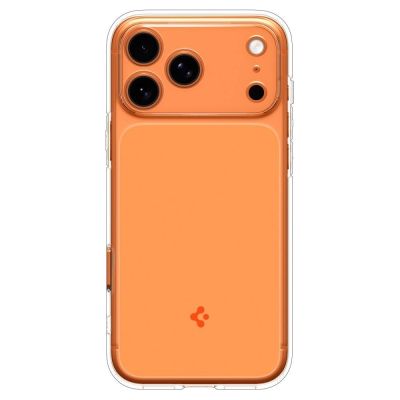 3. Etui Spigen Thin Fit MagSafe na iPhone 17 Pro - przezroczysto-pomarańczowe