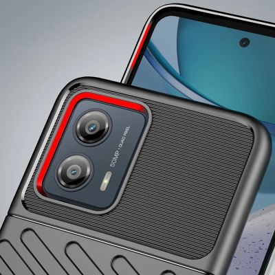 6. Thunder Case etui Motorola Moto G53 silikonowy pancerny pokrowiec czarne